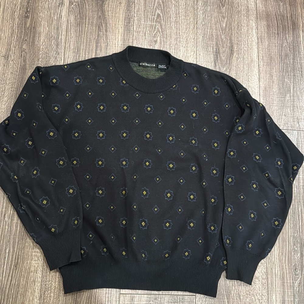 Men’s classic Claiborne 100% cotton sweater size L